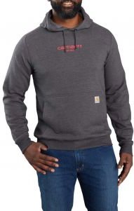 Force Relaxed Fit Lightweight Logo Graphic Sweatshirt - Carbon Heather