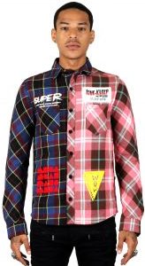 PUCE Men's premium flannel button down shirt