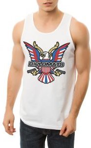 The Eagle Logo Tank in White