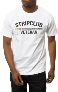 The Strip Club Veteran Tee in White