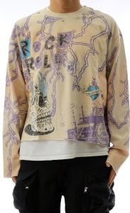 STULLER S/N Jersey Long Sleeve Crop Top Tee