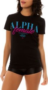 The Alpha Female Tee in Black