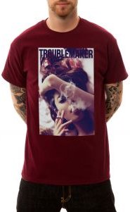 The Troublemaker Tee in Burgundy