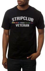 The Strip Club Veteran Tee in Black