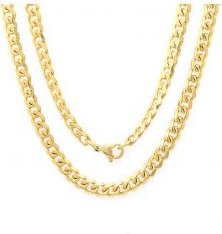Slim Cuban Chain Link Necklace