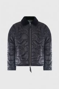 Camouflage Shearling Puffer Jacket