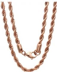 Twisted Rope Chain Necklace