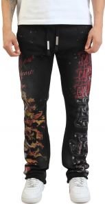 Caution Not So Quiet Stacked Sweatpant