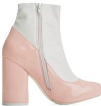 Jeffrey Campbell Sequel-2 Pink Heel Booties Pink