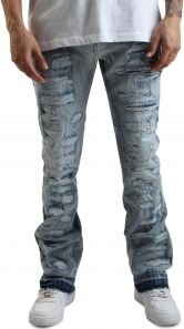 Jacques Shredded Stacked Jeans