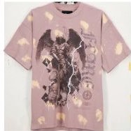 Devine Watcher T Shirt Dusty Pink Tie Dye