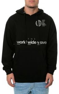 The World Wide Wave Hoodie in Black