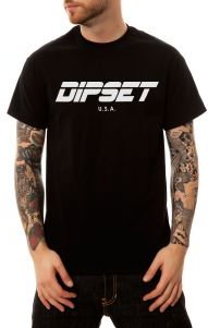 The Dipset USA Logo Tee in Black