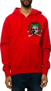 The Tis the Season Zip-Up Hoodie in Red