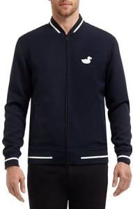 The Neoprene Track Jacket in Navy