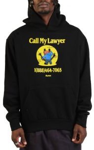 Smiley Call My Lawyer Bear Hoodie 