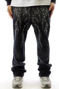 PANTHEON Washed French Terry Stacked Jogger Pants