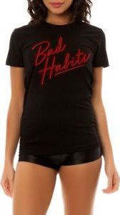 The Bad Habits Tee in Black