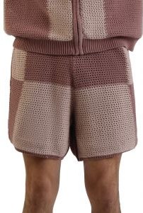 Checker Crochet Shorts