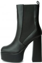 Platform Heel Bootie