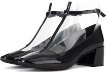 Jeffrey Campbell Mansel Black Heel Booties BLACK