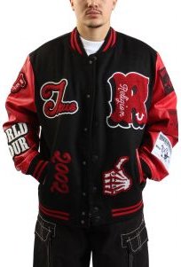 CHENILLE LOGO PATCH VARSITY JACKET