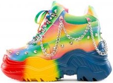 Space Candy Platform Sneakers with Studs