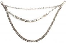 Skull Triple Wallet Chain