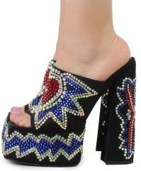 Logan Rhinestone Platform Heel