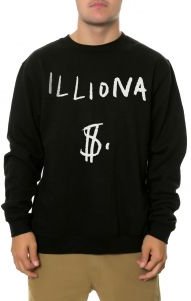The Illiona Crewneck Sweatshirt in Black
