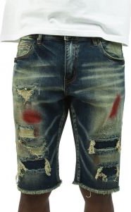 Pierre Patch Denim Shorts