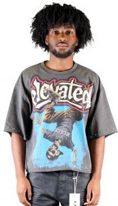 TWITCH S/N Jersey 3/4 Sleeve Crop Top Tee