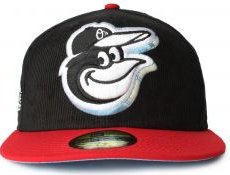 Baltimore Orioles 59Fifty Corduroy Fitted Hat