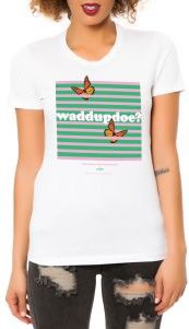 The Waddupdoe Tee in White