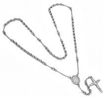 Ladies Stainless Steel Rosary Necklace