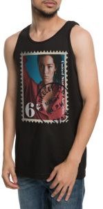 The 6 Cent Stamp Tank Top in Black