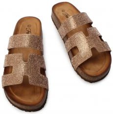 Berk-32 Rhinestones Sandal