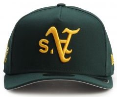 MLB Oakland Athletics Upside Down 950AF Curved Snapback 
