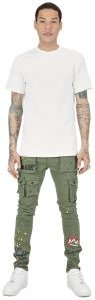 Jake Men's premium skinny twill cargo pants.