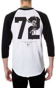 The Dirty Politics Raglan in Navy and White (Navy Sleeves)