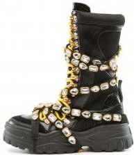High Hopes Rhinestone Combat Boots