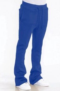 Solid Flare Stacked Track Pants