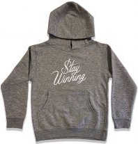 Stay Winning Original Script Gray Youth Hoodie