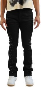 Studded Slim Flare Jeans