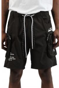 Printed Utility Lounge Windbreaker Shorts