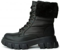 Tetris-26 Puffer Fur Bootie