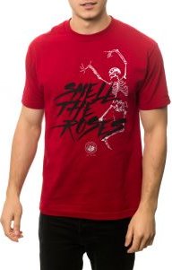 The Smell the Roses Tee in Cardinal