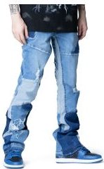 Thrash Stacked Denim Blue