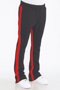 Dual Stripe Stacked Track Pants