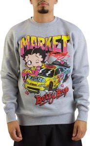 Betty Boop Racing Crewneck Sweatshirt 